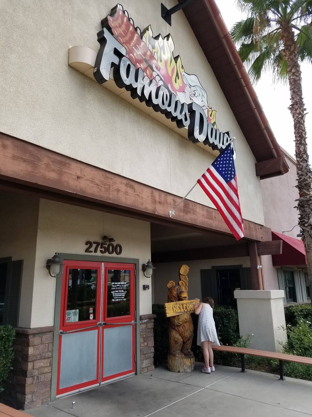 Famous Daves Bar-B-Que | restaurant | 27500 W Lugonia Ave, Redlands, CA 92374, USA | 9097924151 OR +1 909-792-4151