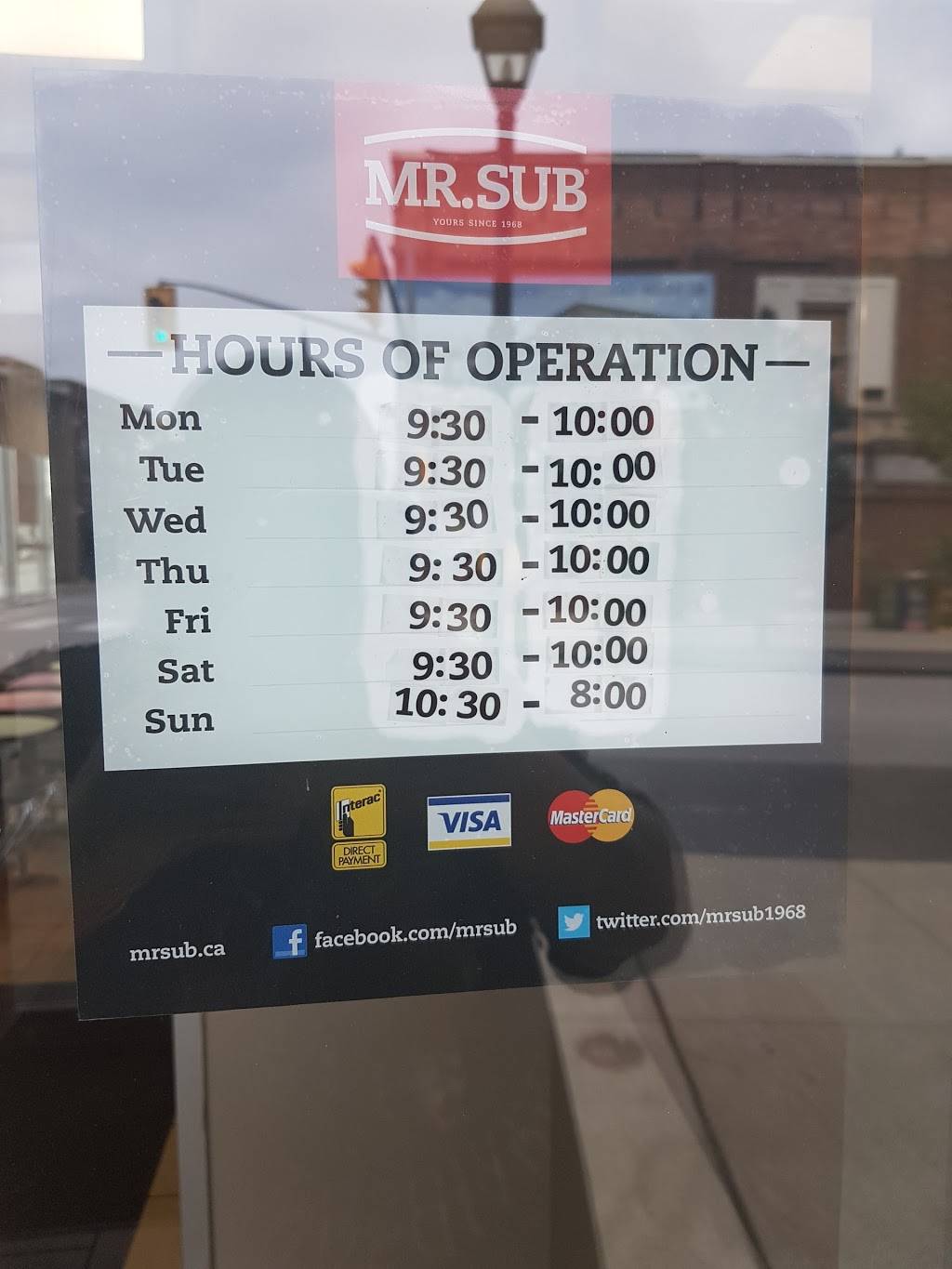 Mr.Sub | restaurant | 69 Main St, Cambridge, ON N1R 1V6, Canada | 5196220430 OR +1 519-622-0430