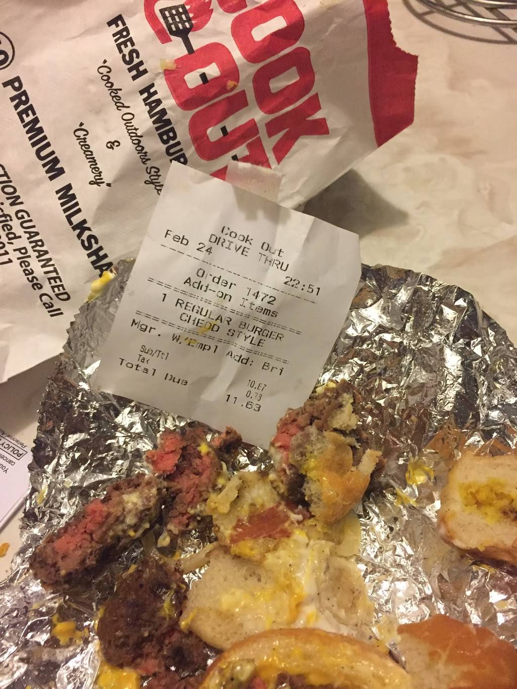 Cook Out | restaurant | 1906 S Horner Blvd, Sanford, NC 27330, USA | 9197770626 OR +1 919-777-0626