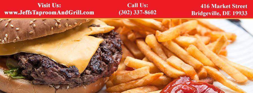 Jeffs Taproom & Grille | restaurant | 416 Market St, Bridgeville, DE 19933, USA | 3023378602 OR +1 302-337-8602