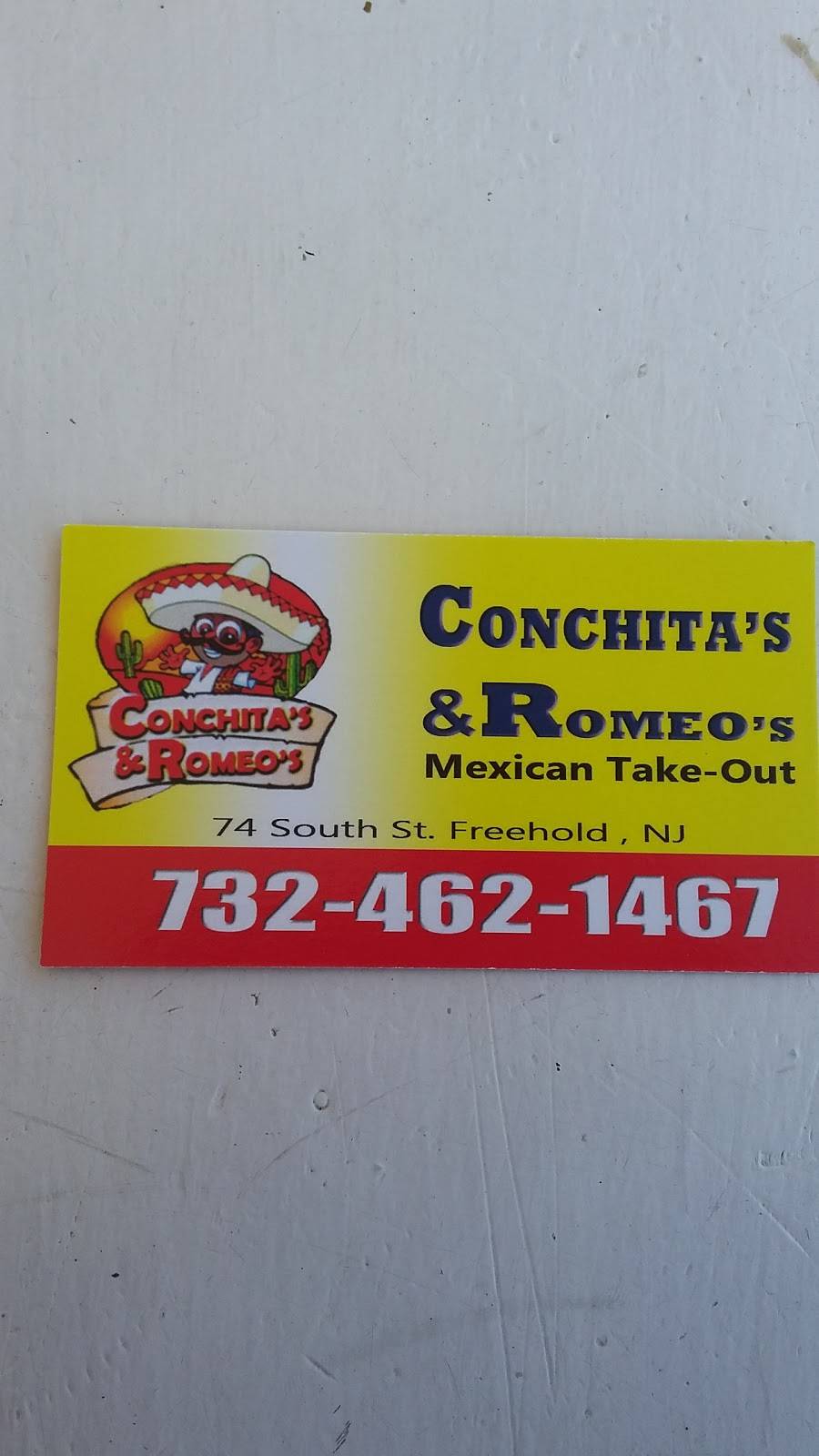 Conchitas y Romeos | restaurant | 74 South St, Freehold, NJ 07728, USA | 7324621467 OR +1 732-462-1467