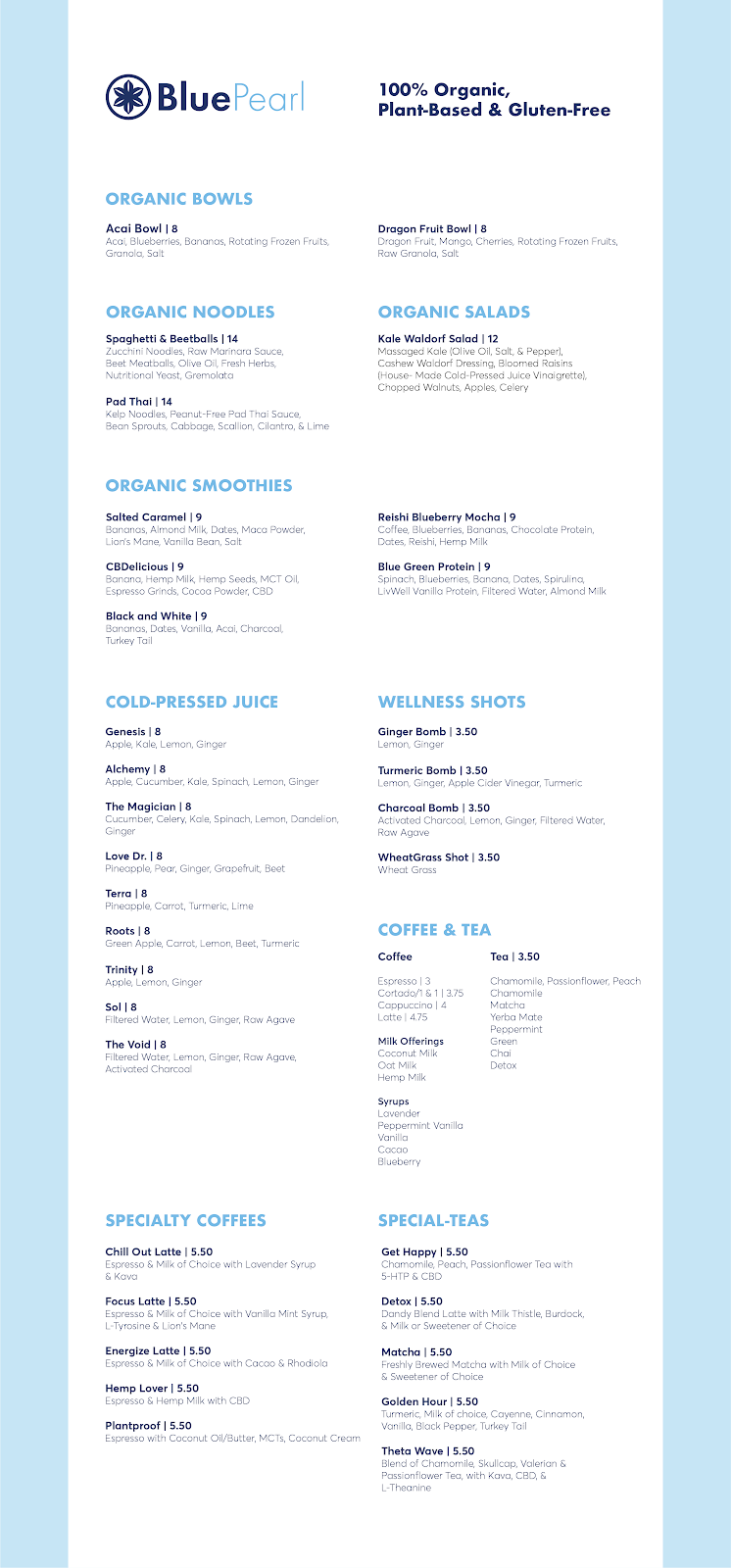 Blue Pearl Plant Based Cafe | restaurant | 44 Rittenhouse Pl, Ardmore, PA 19003, USA | 4844144122 OR +1 484-414-4122