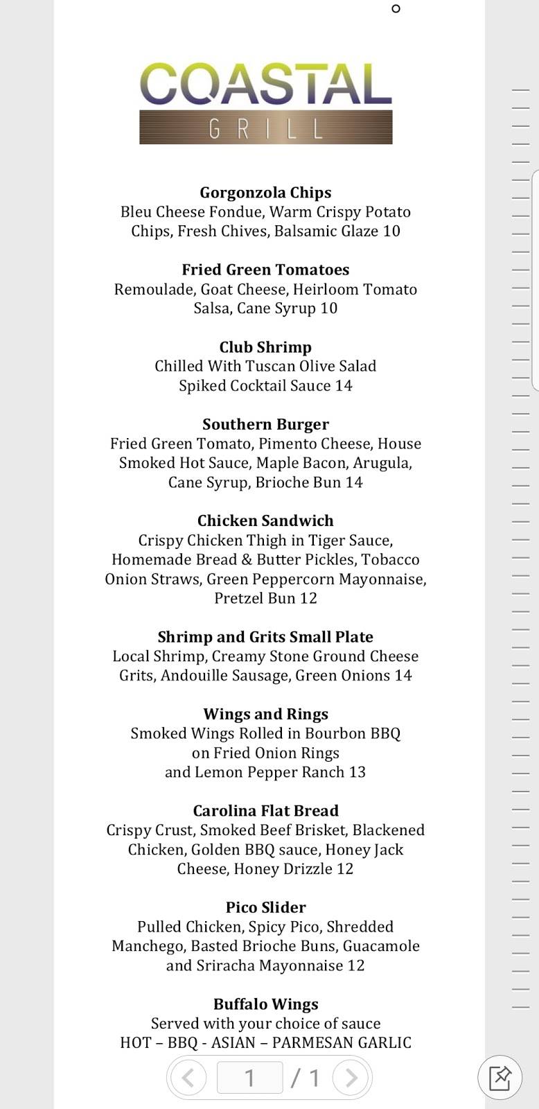 Coastal Grill | restaurant | Embassy Suites Hotel, 9800 Queensway Blvd, Myrtle Beach, SC 29572, USA | 8434490006 OR +1 843-449-0006