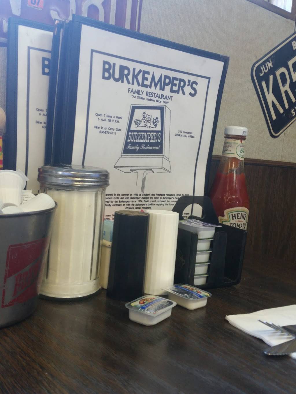 Burkempers Family Restaurant | restaurant | 512 Sonderen St, OFallon, MO 63366, USA | 6362724711 OR +1 636-272-4711