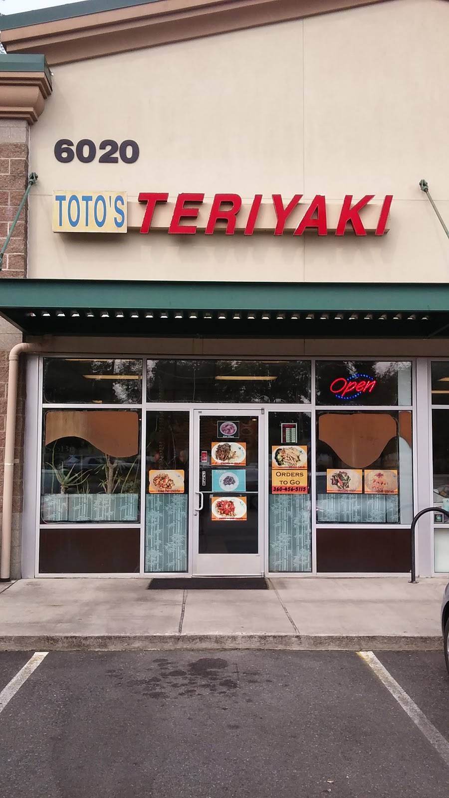 Totos Teriyaki & Wok | restaurant | 6020 Pacific Ave SE A, Lacey, WA 98503, USA | 3604565115 OR +1 360-456-5115