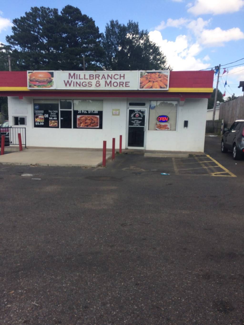 Millbranch Wings & More | restaurant | 5182 Millbranch Rd, Memphis, TN 38116, USA | 9014218094 OR +1 901-421-8094