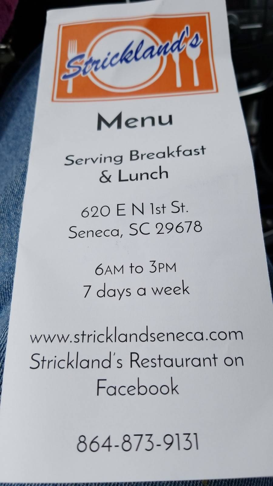 Stricklands | restaurant | 620 E North 1st St, Seneca, SC 29678, USA | 8648739131 OR +1 864-873-9131