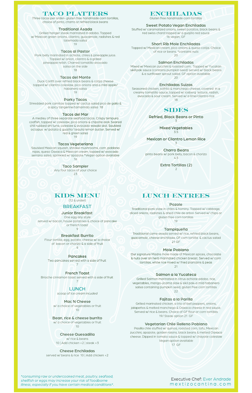 Mextizo Restaurant & Cantina | restaurant | 1502 Saratoga Ave, San Jose, CA 95129, USA | 4088664176 OR +1 408-866-4176