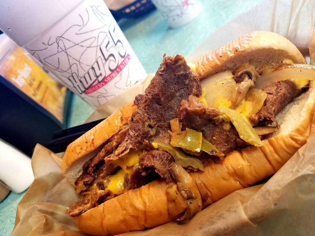 Hwy 55 Burgers Shakes & Fries | restaurant | 3706 Elmsley Ct #105, Greensboro, NC 27406, USA | 3362725390 OR +1 336-272-5390