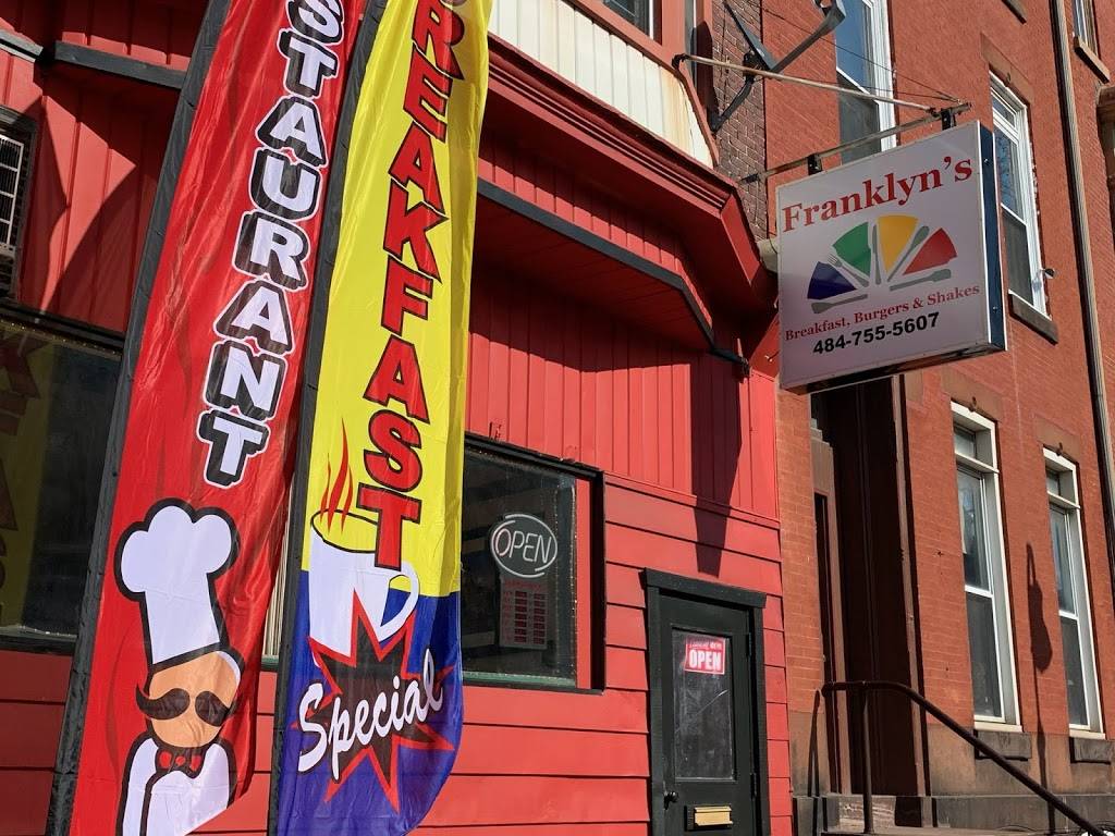 Franklyns Breakfast Burgers & Shakes | restaurant | 1007 Penn St, Reading, PA 19601, USA | 4847555607 OR +1 484-755-5607
