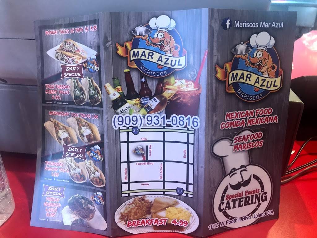 Mariscos Mar Azul | restaurant | 1013 W Foothill Blvd, Upland, CA 91786, USA | 9099310816 OR +1 909-931-0816