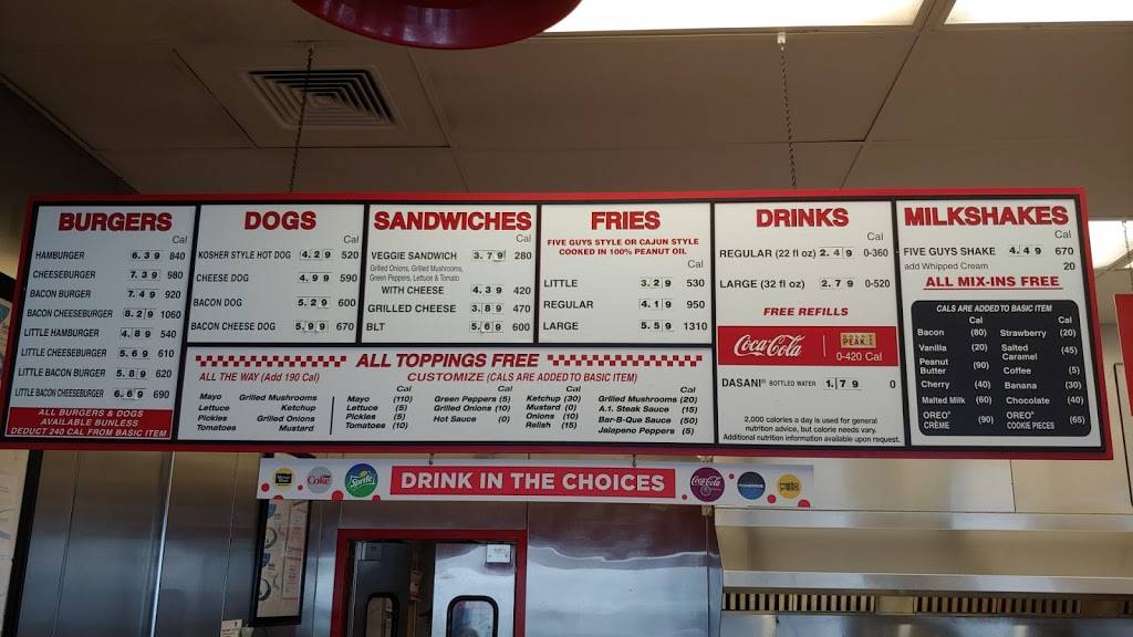 Five Guys | meal takeaway | 12570 S Rhetski Ln Suite 103, Riverton, UT 84065, USA | 8014450555 OR +1 801-445-0555