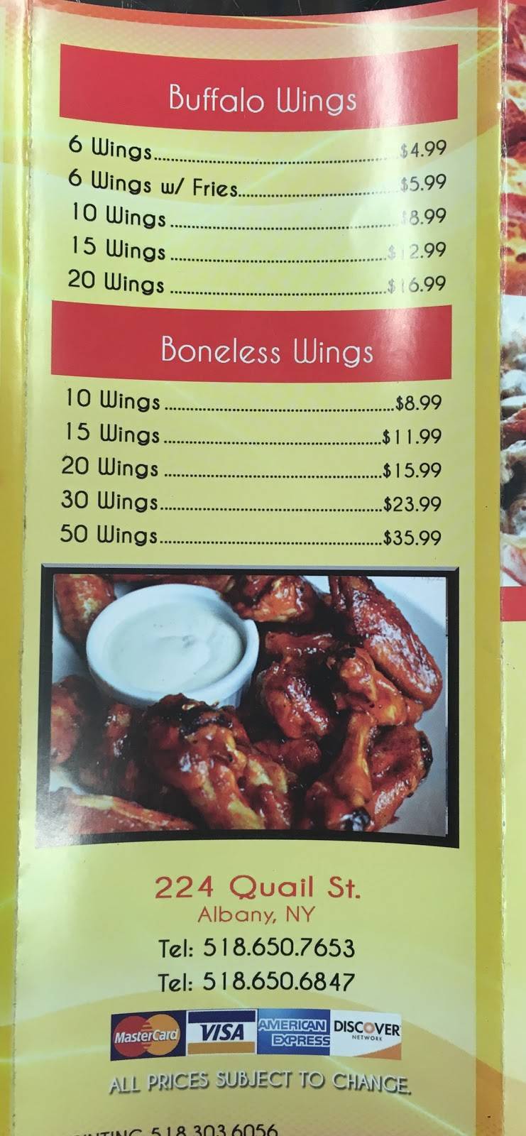 All star pizza and deli | restaurant | 224 Quail St, Albany, NY 12203, USA | 5186506847 OR +1 518-650-6847