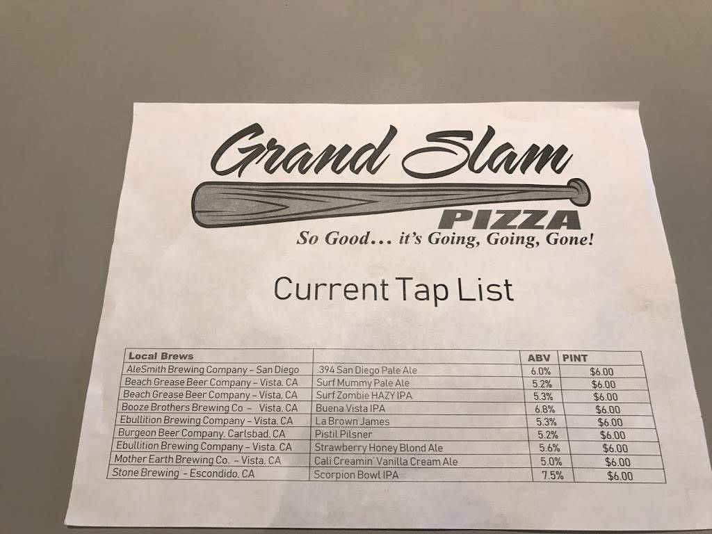 Grand Slam Pizza | restaurant | 1910 Shadowridge Dr #101, Vista, CA 92081, USA | 7605991199 OR +1 760-599-1199