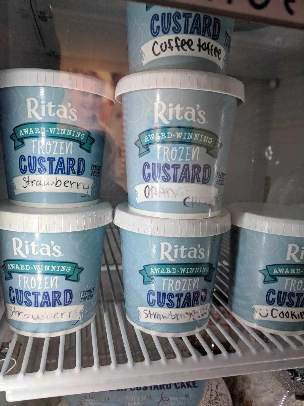 Ritas Italian Ice & Frozen Custard | restaurant | 16609 Harlan Rd, Lathrop, CA 95330, USA | 2092995550 OR +1 209-299-5550