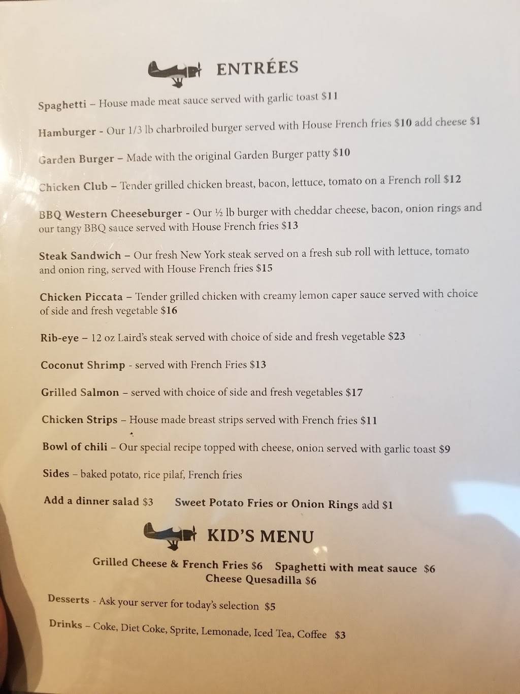 The Hangar Bar and Grille | restaurant | 824 E Santa Maria St, Santa Paula, CA 93060, USA | 8055257200 OR +1 805-525-7200