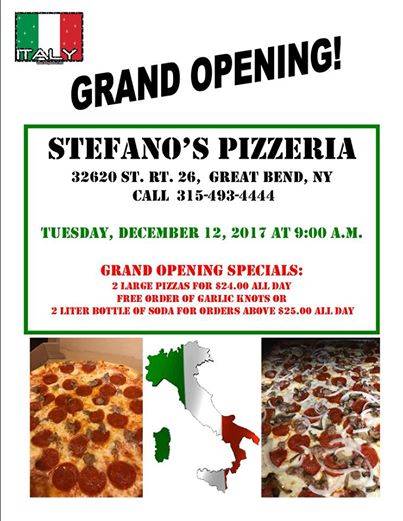 Stefanos | restaurant | Champion, NY 13619, USA | 3154934444 OR +1 315-493-4444