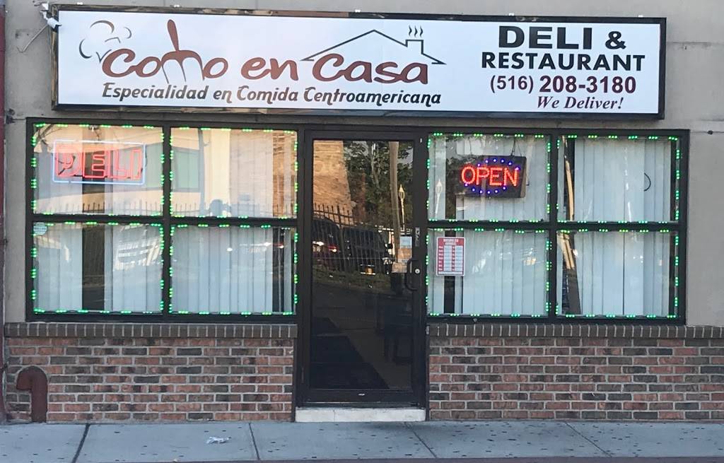 Como En Casa Deli Restaurant | restaurant | 377 B Nassau Rd, Roosevelt, NY 11575, USA | 5162083180 OR +1 516-208-3180