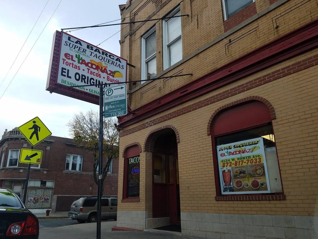 El Taconazo Restaurant - El Original #1 | restaurant | 4124 W North Ave, Chicago, IL 60639, USA | 8728177033 OR +1 872-817-7033