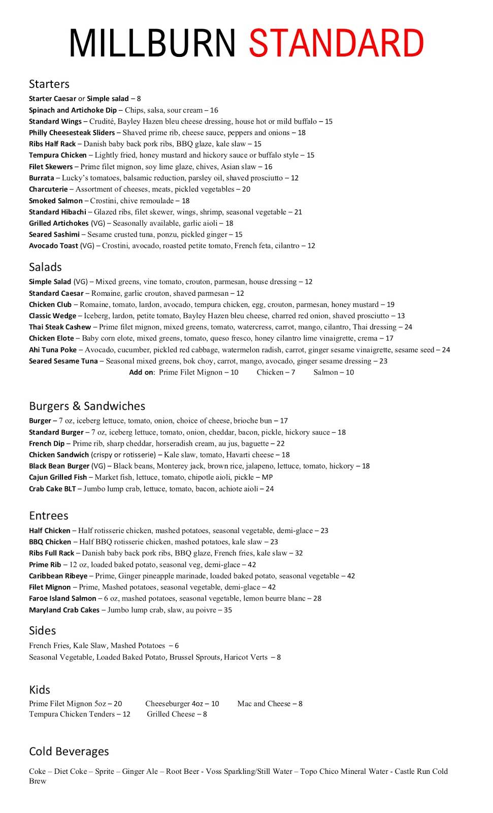 Millburn Standard | restaurant | 42 Main St, Millburn, NJ 07041, USA | 9733764444 OR +1 973-376-4444