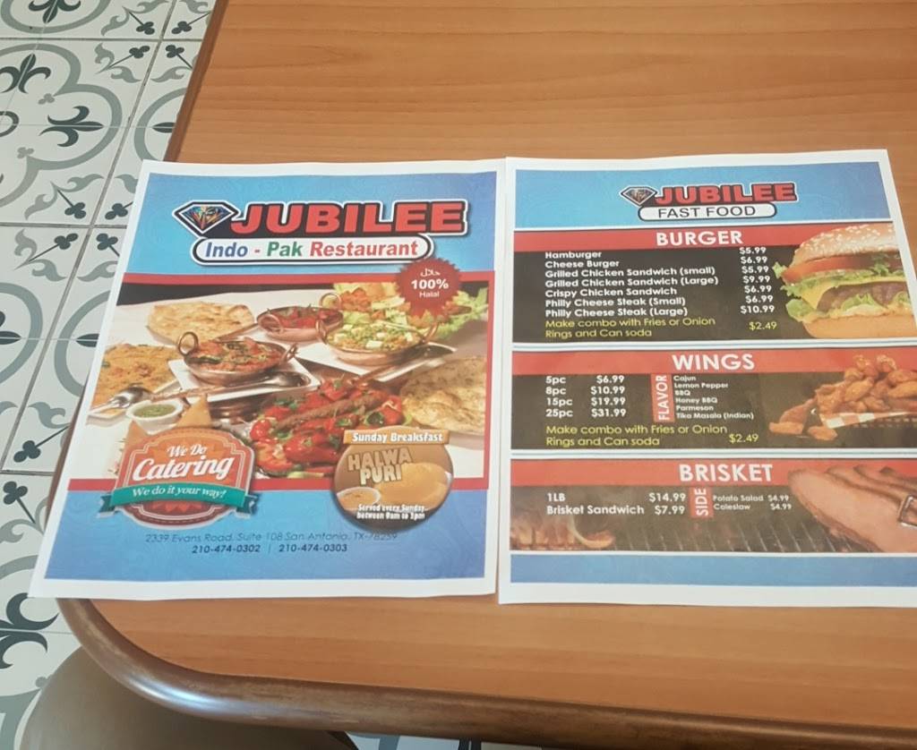Jubilee Indo-Pak Restaurant | restaurant | 2339 E Evans Rd #108, San Antonio, TX 78259, USA | 2104449614 OR +1 210-444-9614