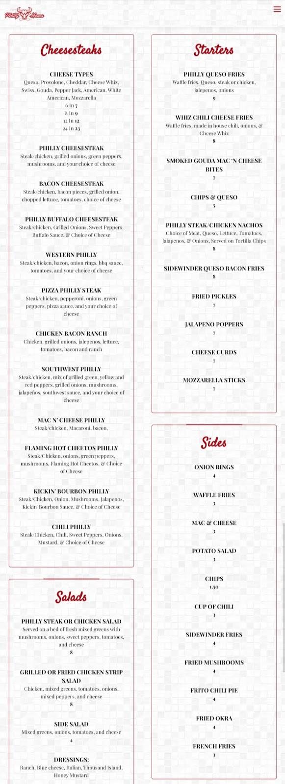 Philly Homa | restaurant | 605 NW 28th St, Oklahoma City, OK 73103, USA | 4056067887 OR +1 405-606-7887