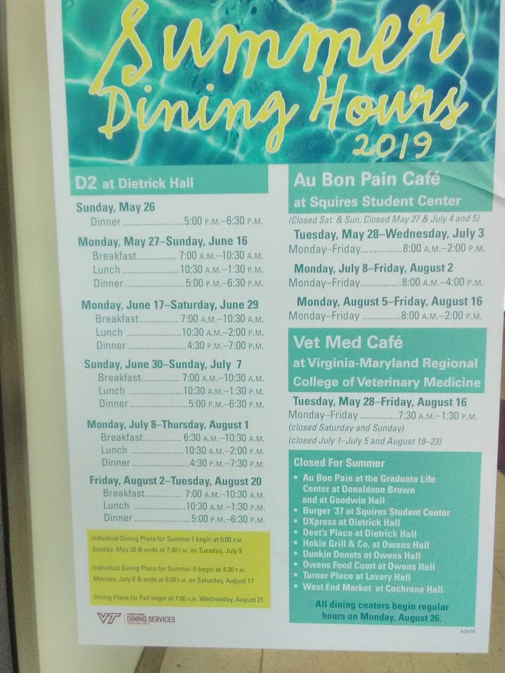 Jamba Juice | restaurant | 430 Old Turner Street Lavery, Hall, Room 126A, Blacksburg, VA 24061, USA | 5402318203 OR +1 540-231-8203