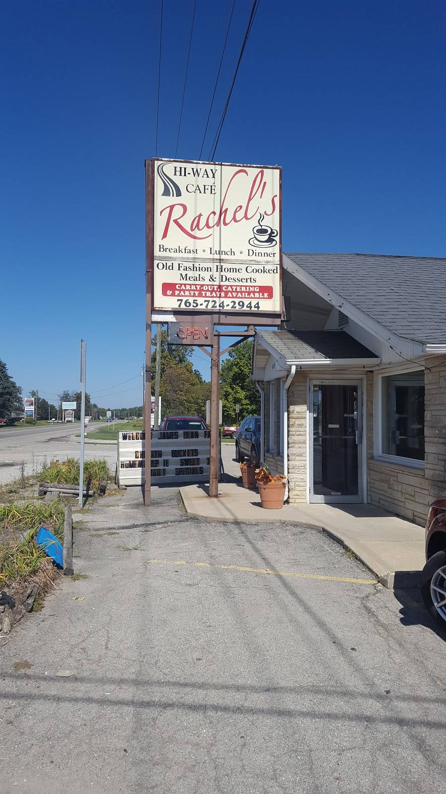 Rachels Hi-Way Cafe | restaurant | 2617 S Park Ave, Alexandria, IN 46001, USA | 7657242944 OR +1 765-724-2944