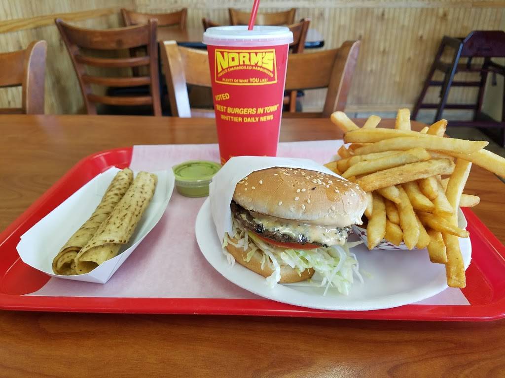 Norms Famous Charbroiled Burgers | restaurant | 14244 Whittier Blvd, Whittier, CA 90605, USA | 5626938616 OR +1 562-693-8616