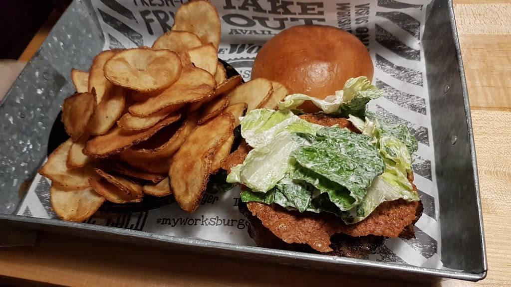 The Works Gourmet Burger Bistro | restaurant | 149 Lakeshore Rd E, Oakville, ON L6J 1H3, Canada | 9053379675 OR +1 905-337-9675