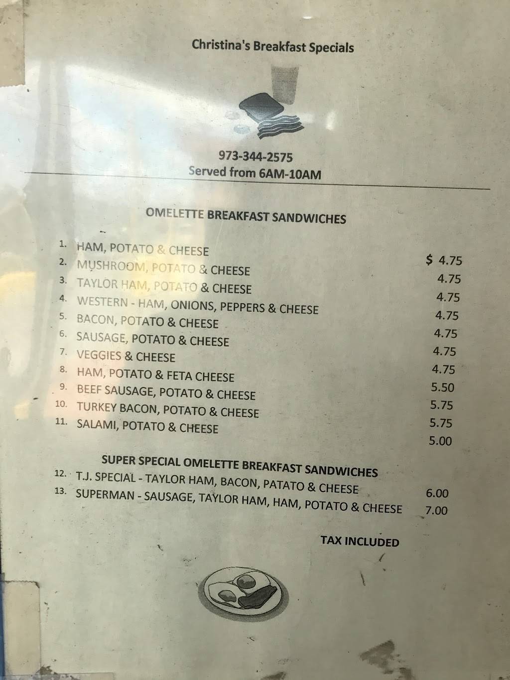 Christinas Breakfast & Lunch | restaurant | 474 Wilson Ave, Newark, NJ 07105, USA | 9733442575 OR +1 973-344-2575