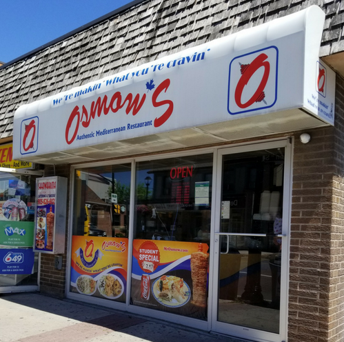 Osmows Shawarma | restaurant | 500 Rexdale Blvd Unit M017, Etobicoke, ON M9W 6K5, Canada | 4166745565 OR +1 416-674-5565