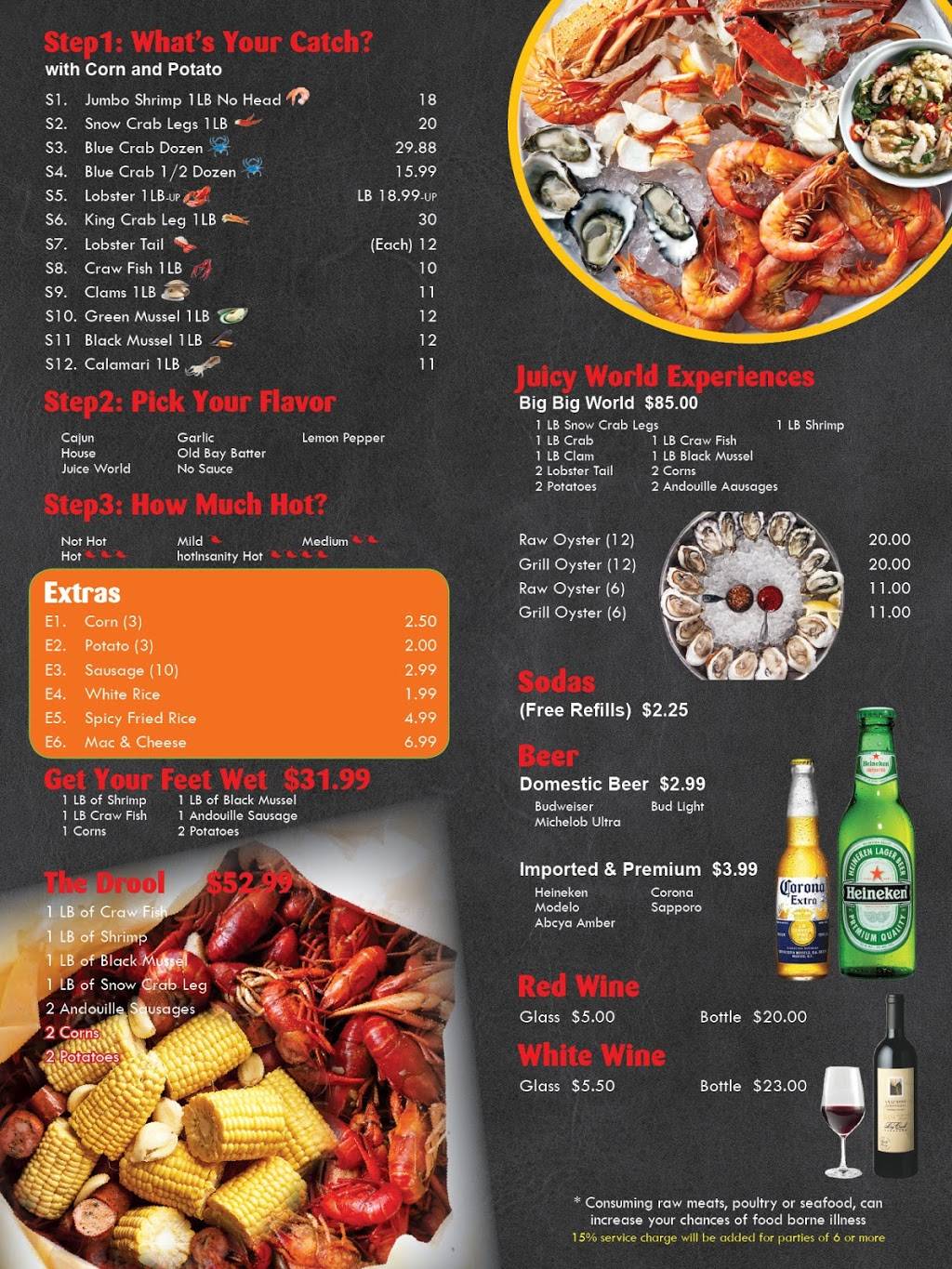 Juicy World | restaurant | 55 Towne Centre Way, Hampton, VA 23666, USA | 7578268768 OR +1 757-826-8768