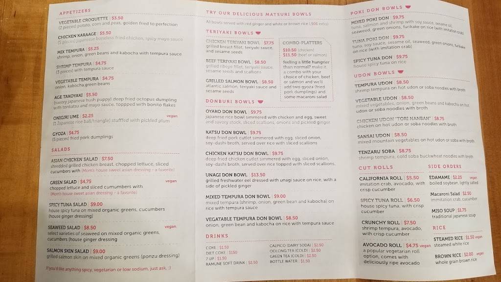 Matsuri Bowl | restaurant | 3756 West Avenue 40th Ave suite 2a, Los Angeles, CA 90065, USA | 3237390844 OR +1 323-739-0844