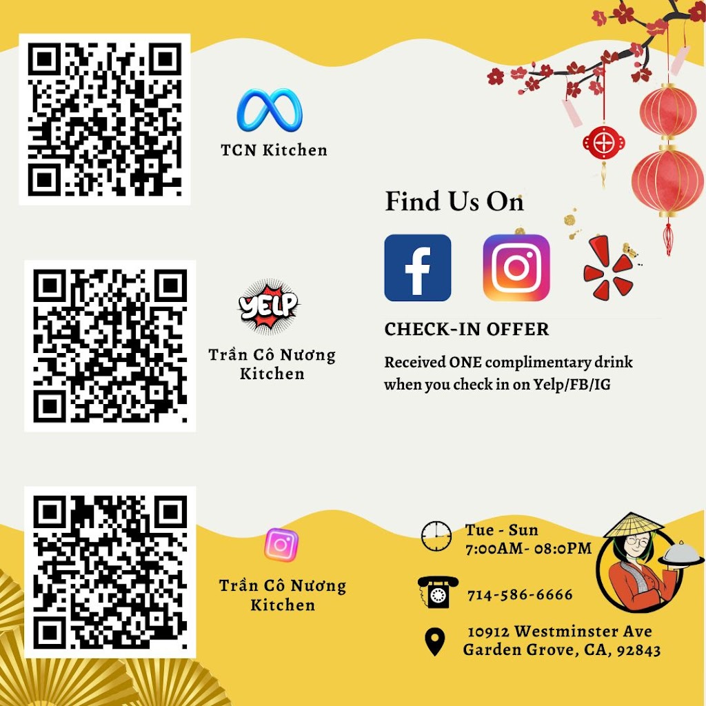 Tran Co Nuong Kitchen | restaurant | 10912 Westminster Ave, Garden Grove, CA 92843, USA | 7145866666 OR +1 714-586-6666
