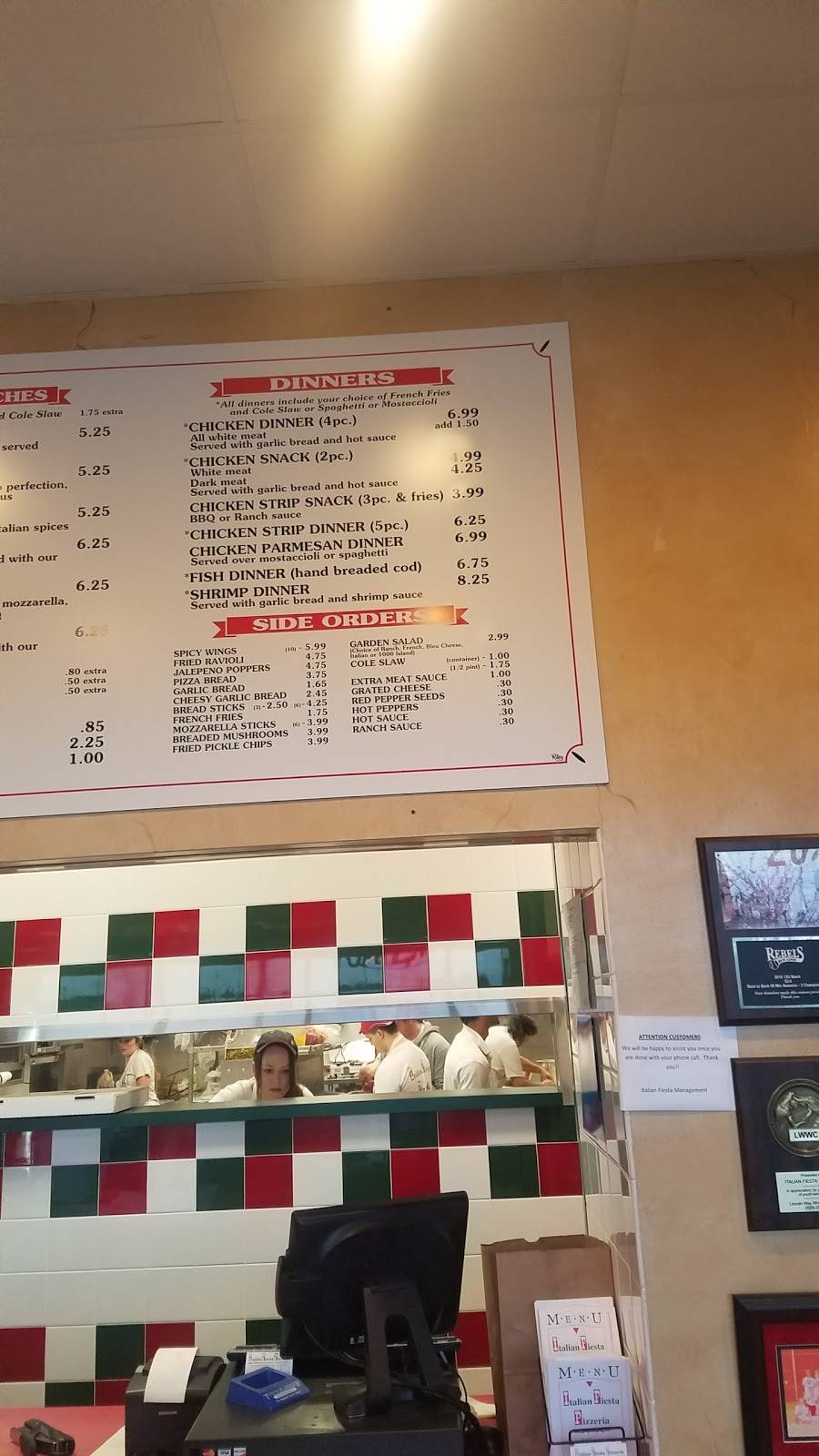 Italian Fiesta Pizzeria | restaurant | 2021 Calistoga Dr, New Lenox, IL 60451, USA | 8154625555 OR +1 815-462-5555