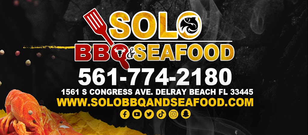 Solo BBQ & Seafood, LLC | restaurant | 1561 S Congress Ave, Delray Beach, FL 33445, USA | 5617742180 OR +1 561-774-2180