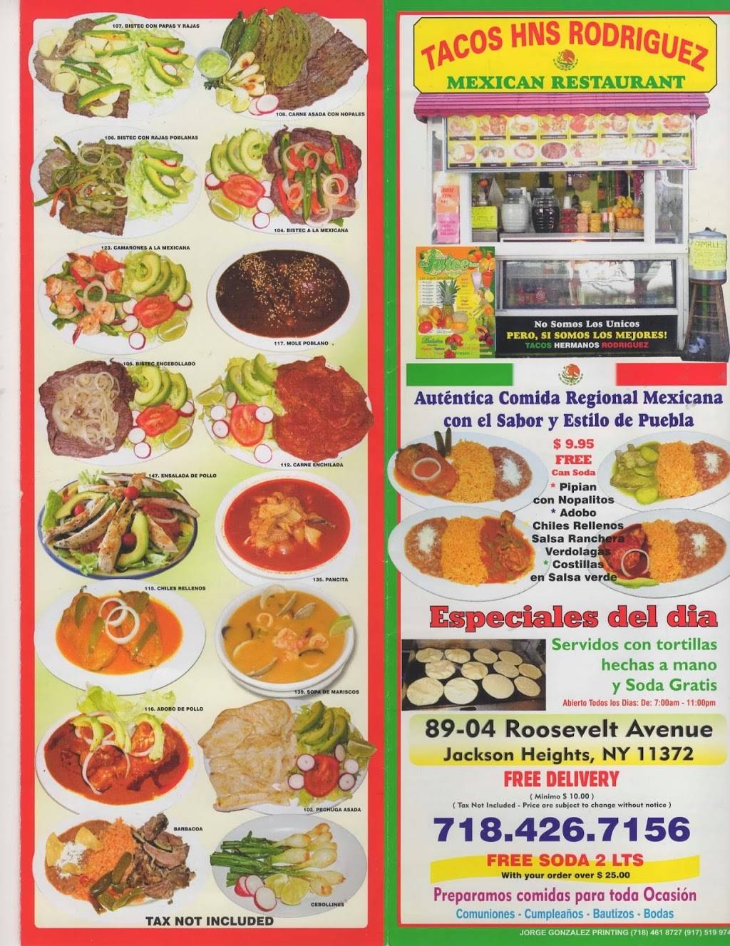Delicias Puebla | restaurant | 89-04 Roosevelt Ave, Jackson Heights, NY 11372, USA | 7184267156 OR +1 718-426-7156