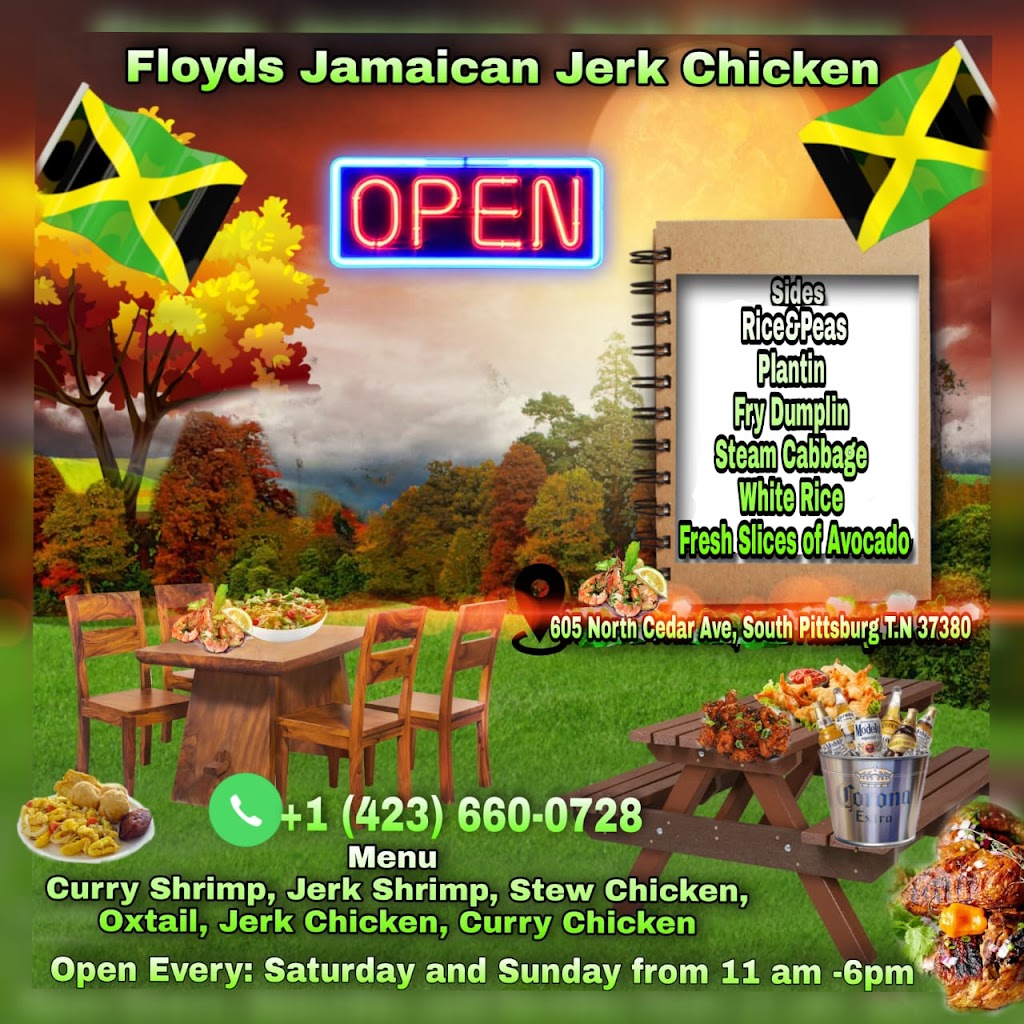 Floyds Jamaican jerk Chicken LLC | restaurant | 605 N Cedar Ave, South Pittsburg, TN 37380, USA | 4236600728 OR +1 423-660-0728