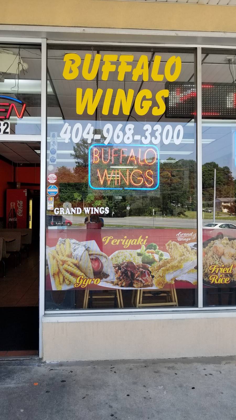 Grand Wings | restaurant | 5232 Jonesboro Rd, Morrow, GA 30260, USA | 4049683300 OR +1 404-968-3300