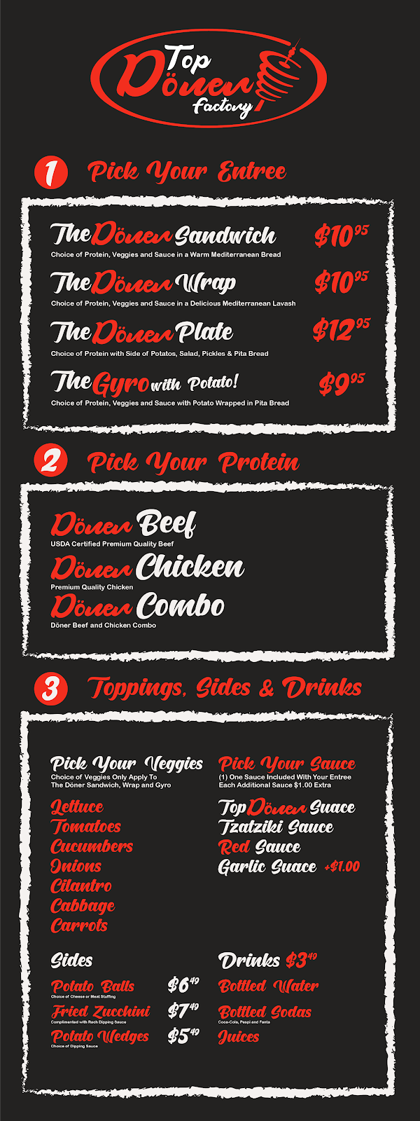 Top Doner Factory | restaurant | 1425 Ocean Front Walk #C, Venice, CA 90291, USA | 3234727656 OR +1 323-472-7656