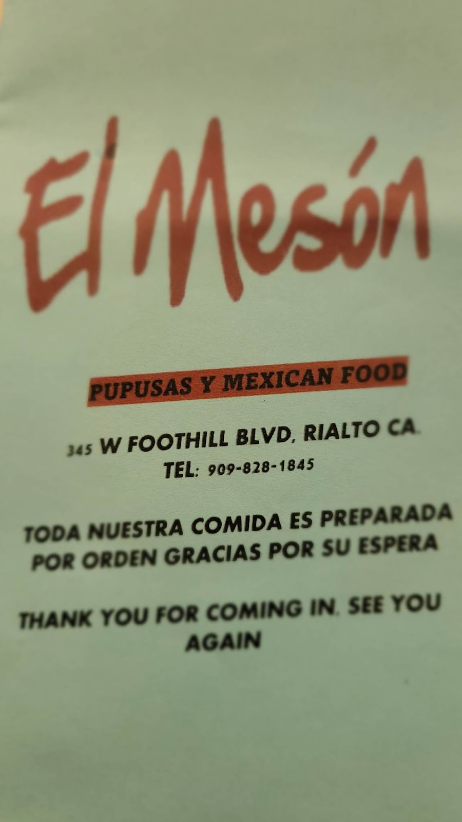 Taqueria El Mesón | restaurant | 345 W Foothill Blvd, Rialto, CA 92376, USA | 9098281845 OR +1 909-828-1845