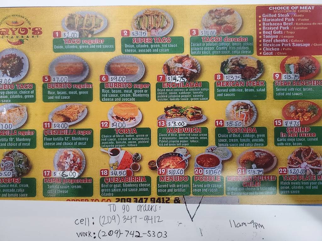 Nayos | restaurant | Mariposa, CA 95338, USA | 2093479412 OR +1 209-347-9412