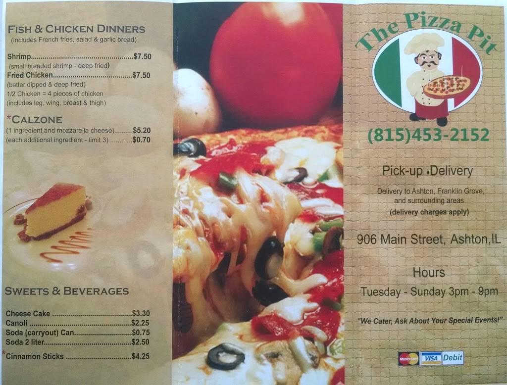 The Pizza Pit | restaurant | 906 Main St, Ashton, IL 61006, USA | 8154532152 OR +1 815-453-2152