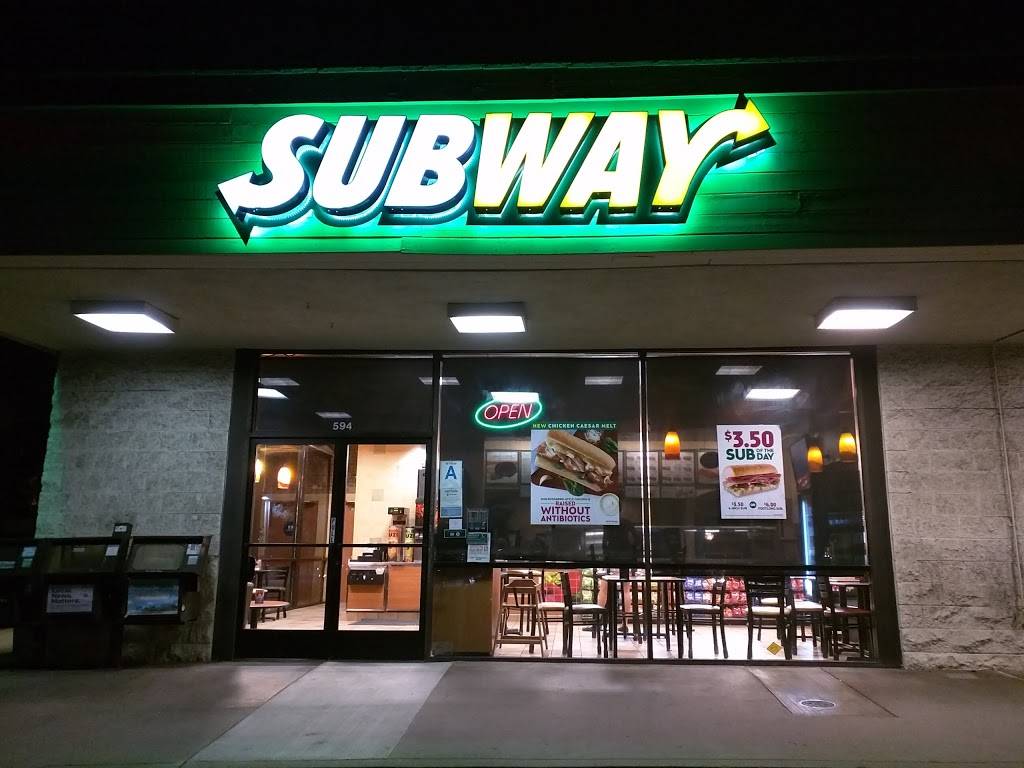Subway Restaurants | restaurant | 594 E Baseline Rd, Claremont, CA 91711, USA | 9096214567 OR +1 909-621-4567