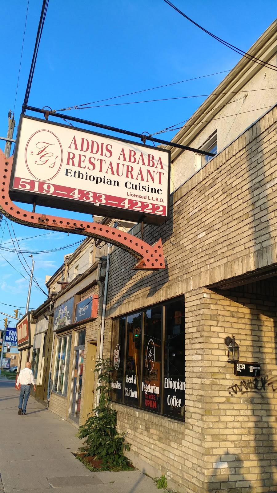 Addis Ababa Restaurant | restaurant | 465 Dundas St, London, ON N6B 1W1, Canada | 5194334222 OR +1 519-433-4222