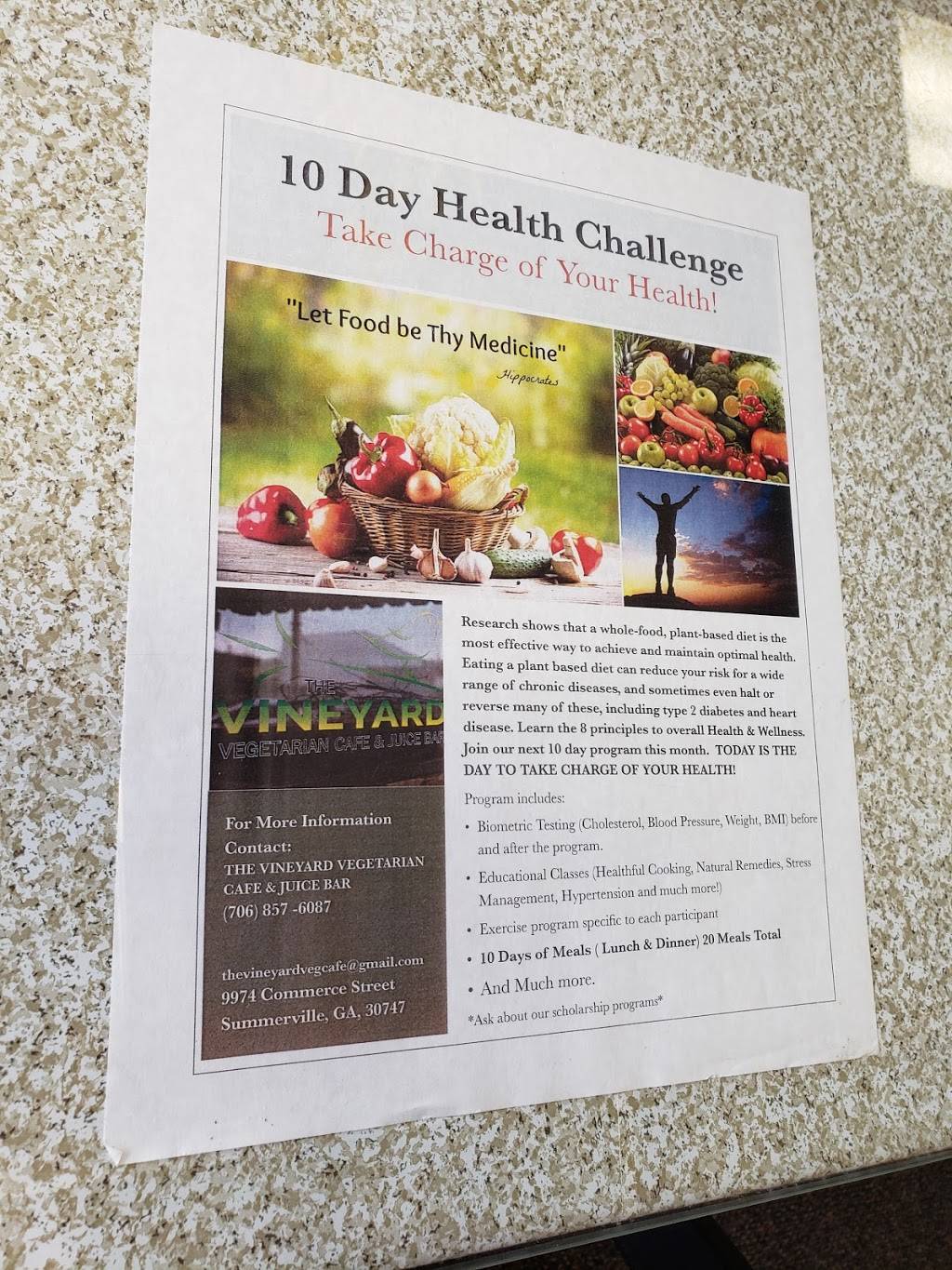 The Vineyard | restaurant | 9848 Rome Blvd, Summerville, GA 30747, USA | 7068576087 OR +1 706-857-6087