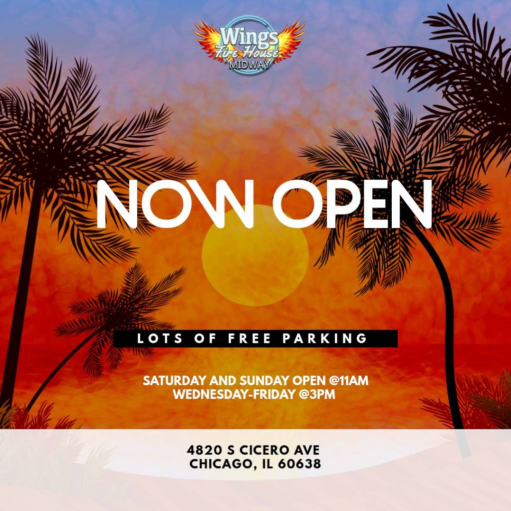 Wings Fire House - Midway | restaurant | 4820 S Cicero Ave, Chicago, IL 60638, USA | 7736473000 OR +1 773-647-3000