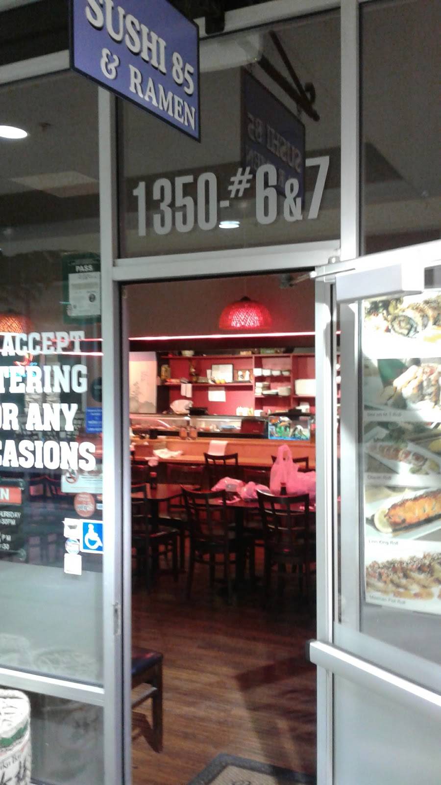 Sushi 85 | restaurant | 1350 Grant Rd, Mountain View, CA 94040, USA | 6509658898 OR +1 650-965-8898