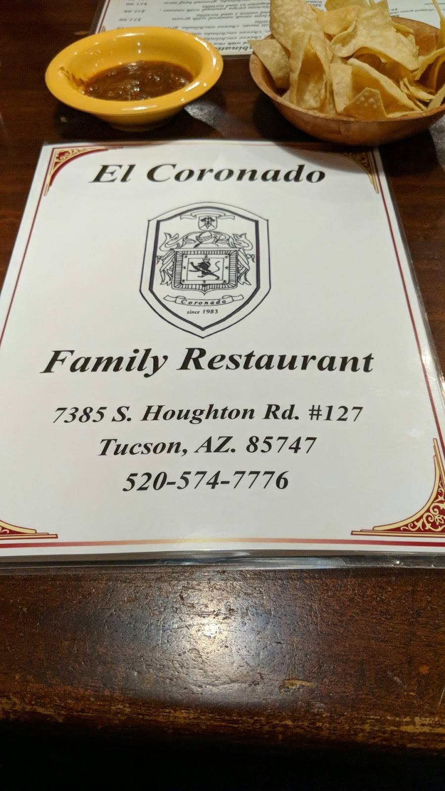 EL CORONADO RESTAURANT | restaurant | 7385 S Houghton Rd #127, Tucson, AZ 85747, USA | 5205747776 OR +1 520-574-7776